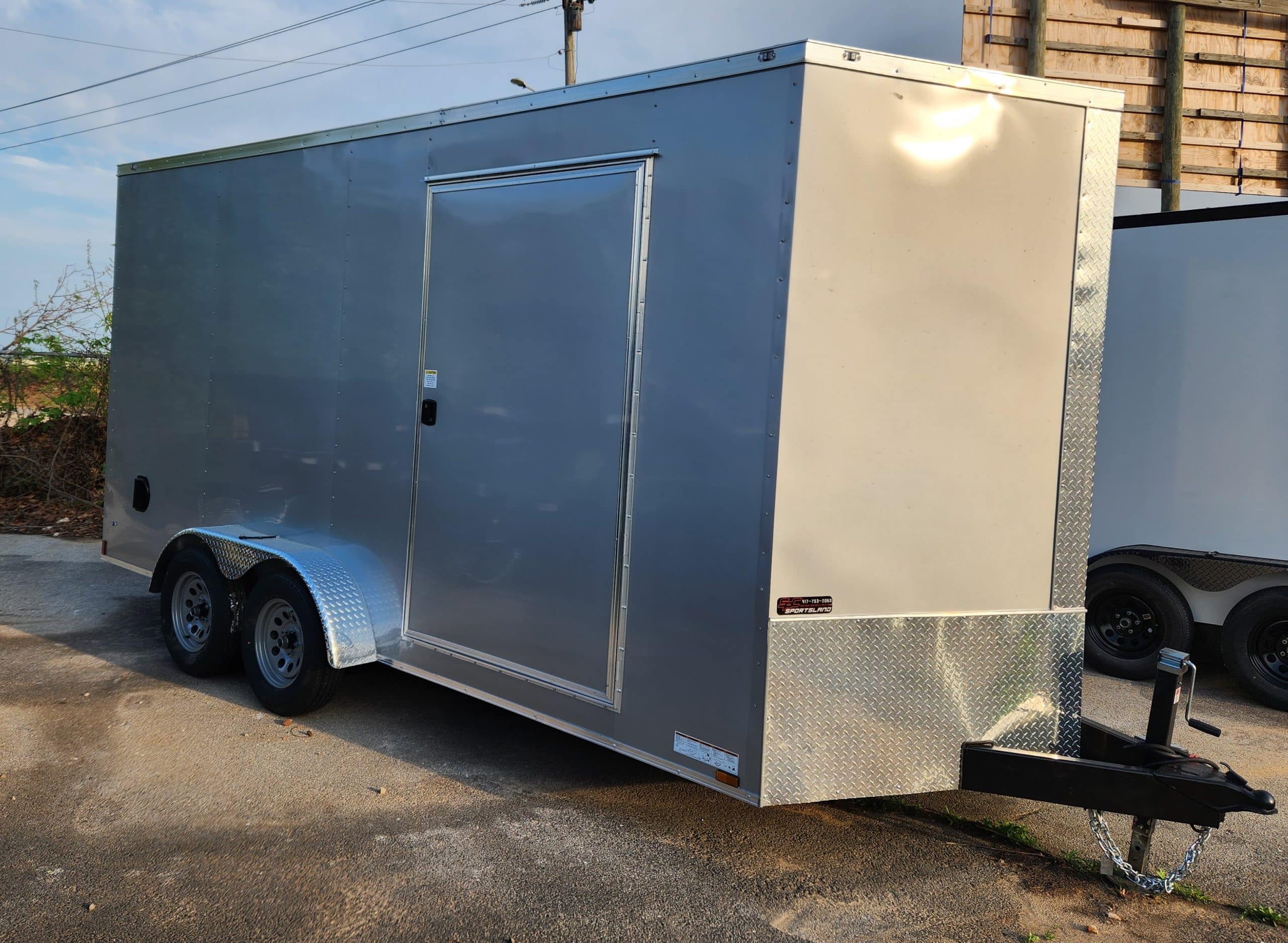 2023 ANVIL CARGO TRAILER 7′ X 16′ TANDEM AXLE 7K GVW V-NOSE #28549 ...